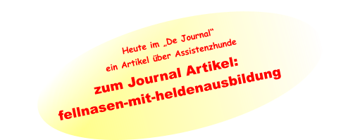 zum Journal Artikel: fellnasen-mit-heldenausbildung Heute im „De Journal“ ein Artikel über Assistenzhunde